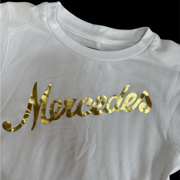 Mercedes Benz sweatshirt ladies women’s size M Gold hardware pockets authentic - Picture 8 of 12